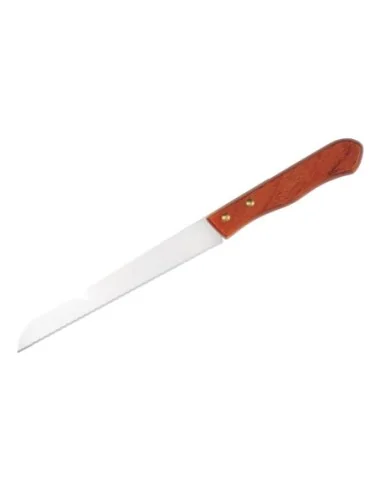 COUTEAU A PAIN INOX CRANTE 200 MM 1/2 LUNE
