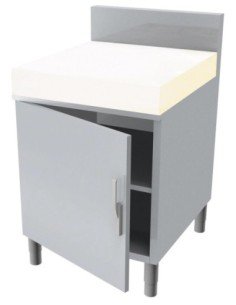 MEUBLE BILLOT POLY EP.100MM.1P. BATTANTE DESSUS AVEC...