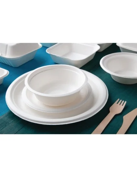 Bols ronds compostables en bagasse Fiesta Compostable 300ml (lot de 50)