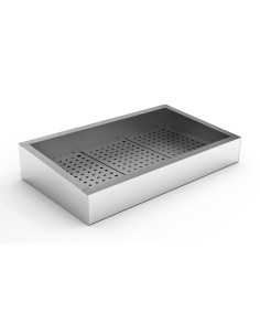 BAC À GLACE PILÉE INCLINÉ 3/1 GN AISI 304
VIDANGE CÔTÉ...