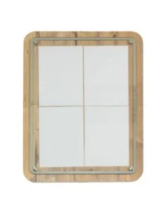 Porte-menu en bois Securit 4xA4 avec poteau et socle