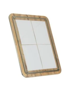 Porte-menu en bois Securit 4xA4 avec poteau et socle 2