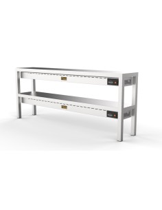 ÉTAGÈRE CHAUFFANTE EN CÉRAMIQUE 2 NIVEAUX 1600
8 HEATERS...