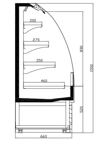 VITRINE RÉFRIGÉRÉE 1.5