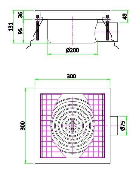 300 CANIVEAU DE SOL 300