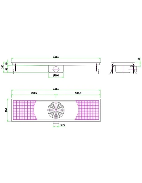300 CANIVEAU DE SOL 1181