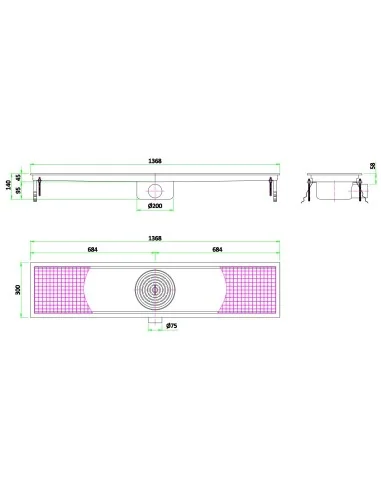 300 CANIVEAU DE SOL 1368