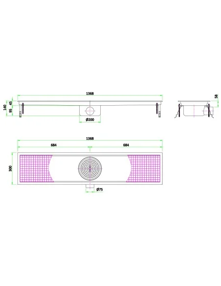 300 CANIVEAU DE SOL 1368