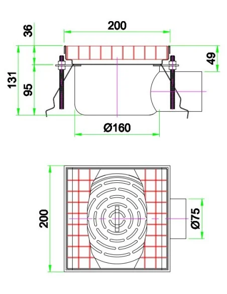 200 CANIVEAU DE SOL 200