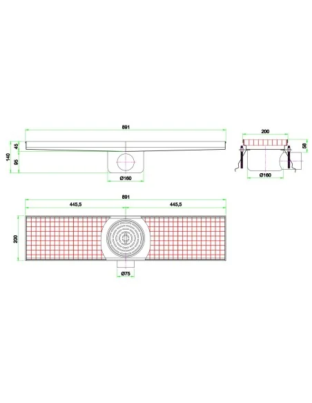 200 CANIVEAU DE SOL 891