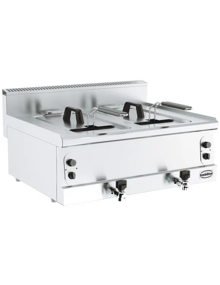 BASE 600 FRITEUSE A GAZ. 2X8L**ATTENTION, LARGEUR 800MM**