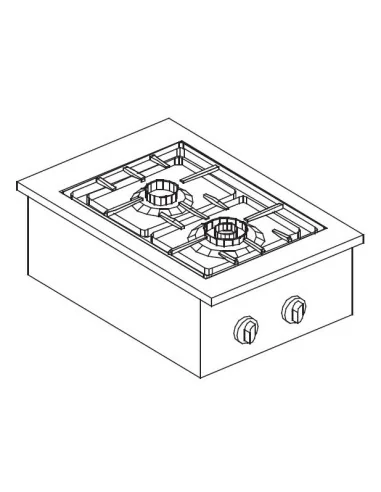 CUISINIÈRE À GAZ 2 BR. 9KW