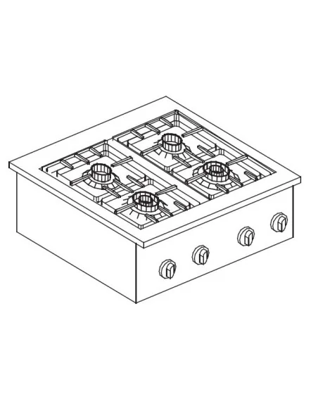 CUISINIÈRE À GAZ 4 BR. 14KW