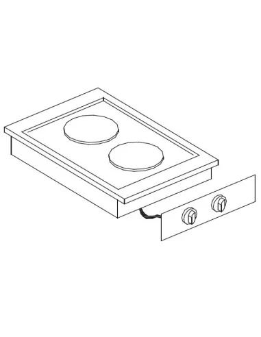 CUISINIÈRE ÉL. 2 PL.