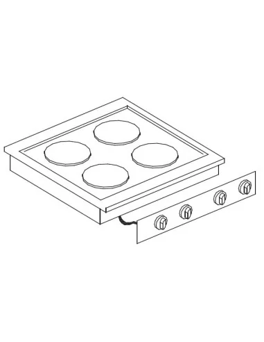 CUISINIÈRE ÉL. 4 PL.