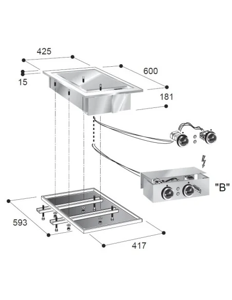 PLAQUES GRILL ÉL. CHROME