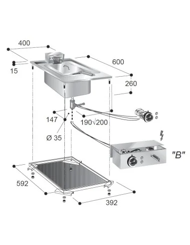 FRITEUSE ÉL. 1X10 L