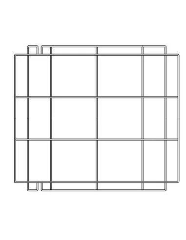 GRILLE DE SUPPORT EN ACIER INOX