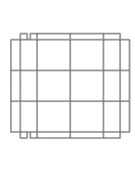 GRILLE DE SUPPORT EN ACIER INOX