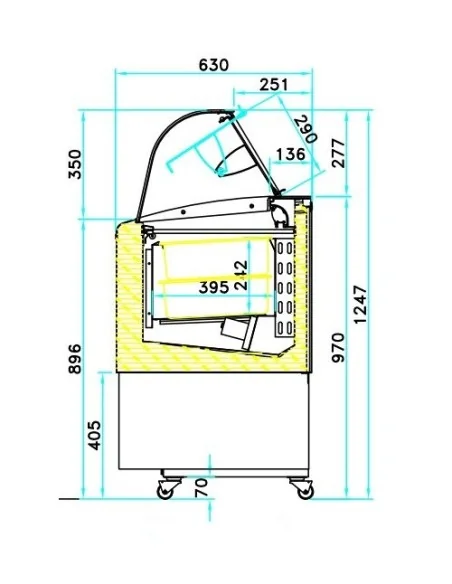 VITRINE À CREME GLACÉE FIJI 4