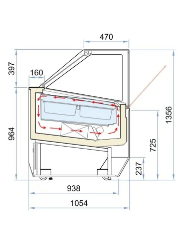 VITRINE À CREME GLACÉE MILLENIUM 16