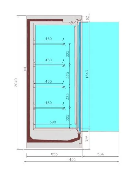 CHAMBRE FROIDE MURALE JAX 2.0 - REMOTE