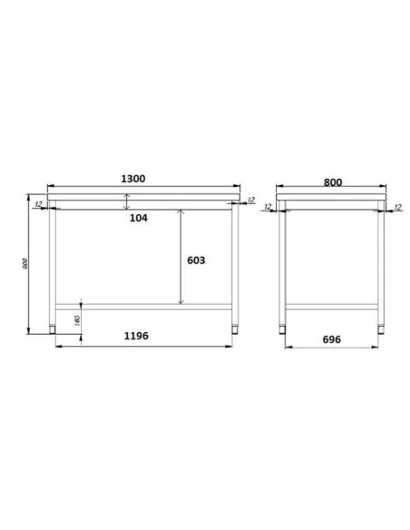 800 PLAN DE TRAVAIL ESSOUS OUVERT 1300
