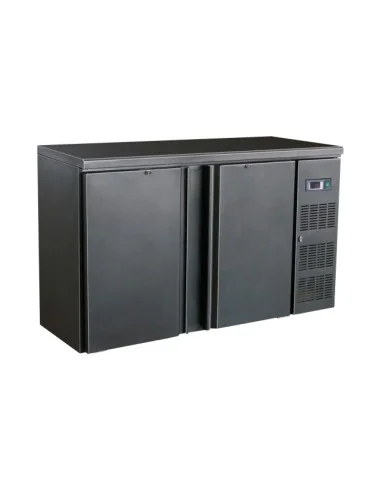 ARRIÈRE BAR RÉFRIGÉRÉE NOIR 2 PORTES