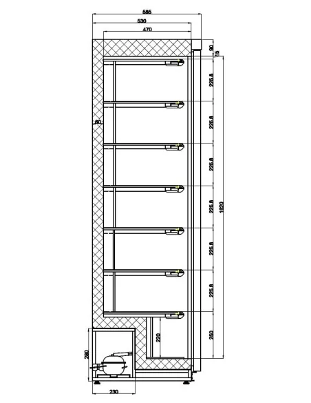 CONGÉLATEUR BLANC 1 PORTE