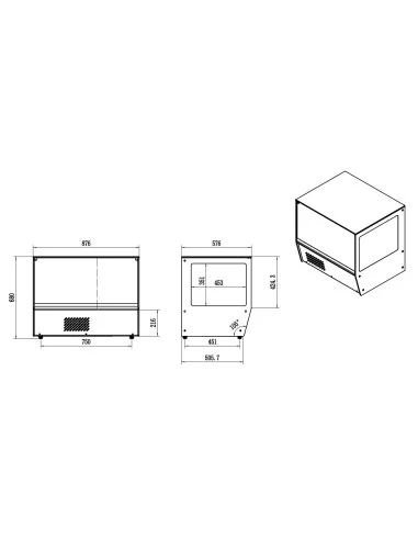 VITRINE RÉFRIGÉRÉE 159L