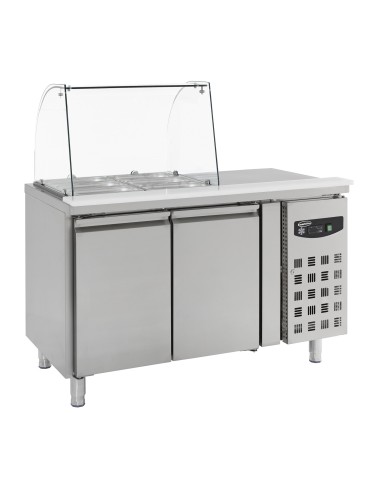 TABLE RÉFRIGÉRÉE AVEC VERRE 2 PORTES