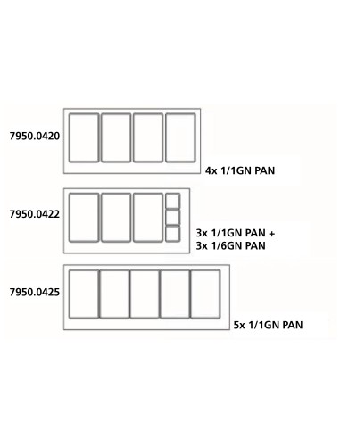 700 TABLE RÉFRIGÉRÉE AVEC VERRE 2 PORTES3X 1/1...