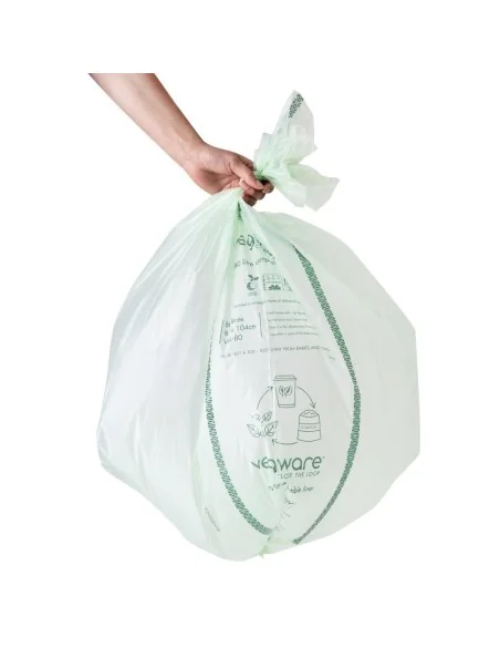 Sacs poubelle compostables Vegware Biobag 80L (lot de 240)