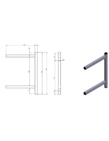 CONSOLE FIXE DOUBLE 300