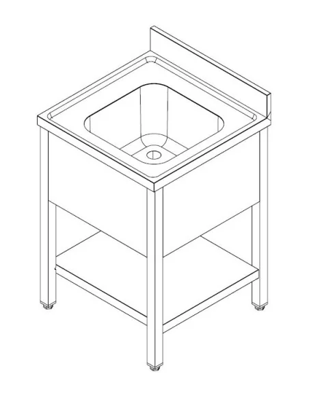 700 BLOC-ÉVIER ÉTAGÈRE DÉMONTABLE 1 CENTRE 700