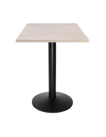Plateau de table carré pré-percé vintage blanc Bolero 700mm