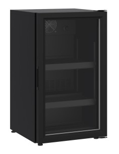 RÉFRIGÉRATEUR POSABLE PORTE EN VERRE 136L NOIR
