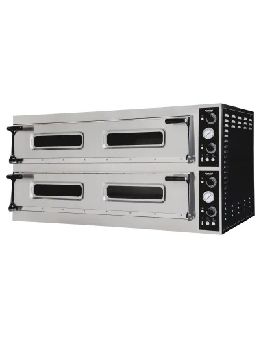 FOUR À PIZZA PLAQUES DOUBLE 2 x 6 GROS