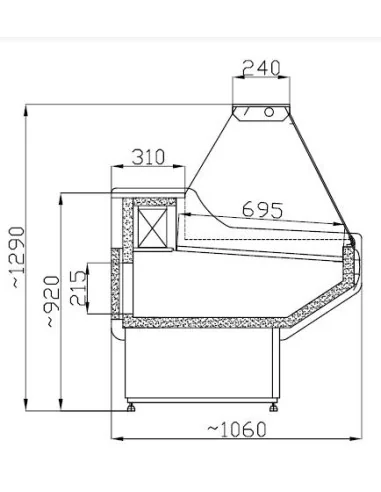 VITRINE RÉFRIGÉRÉE OWEN 1.5
