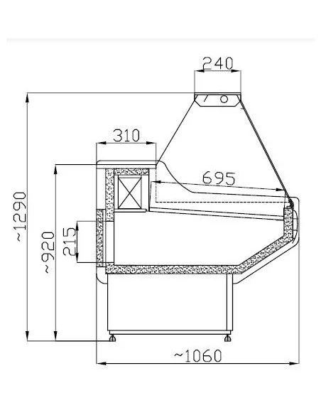 VITRINE RÉFRIGÉRÉE OWEN 1.5