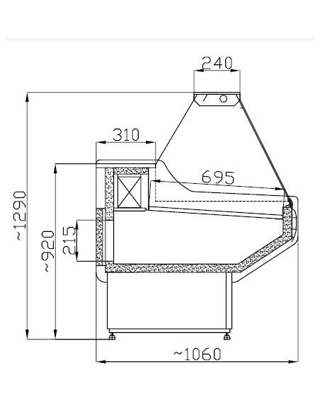 VITRINE RÉFRIGÉRÉE OWEN 2.5*TRANSPORT SUR DEMANDE*