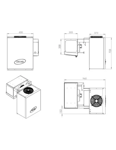 UNITÉ DE RÉFROIDISSEMENT TYPE POSITIF 9,1-13 M3
