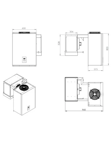 UNITÉ DE RÉFROIDISSEMENT TYPE POSITIF 13,1-18 M3
