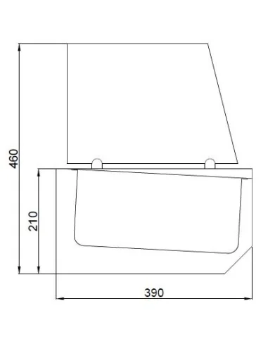PUITS RÉFRIGÉRATÉE 10X 1/3 GN