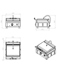 GRILLE DE CONTACT PANINI RAINURÉ 2