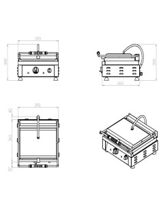 GRILLE DE CONTACT PANINI LISSE/RAINURÉ 2
