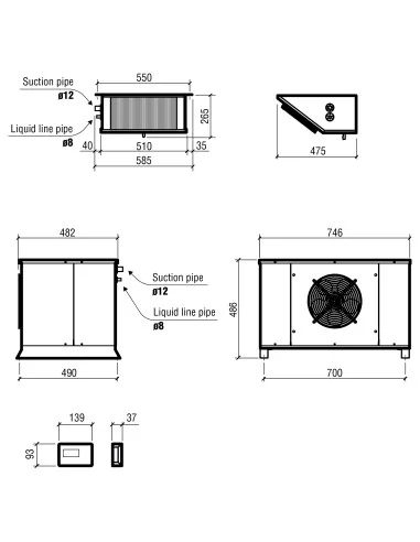 UNITÉ RÉFROIDISSEMENT SPLIT TYPE NÉGATIF...