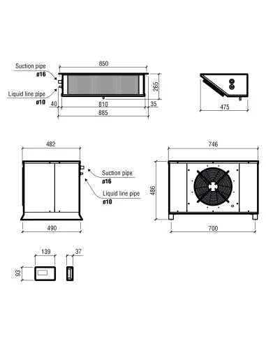 UNITÉ RÉFROIDISSEMENT SPLIT TYPE POSITIF...