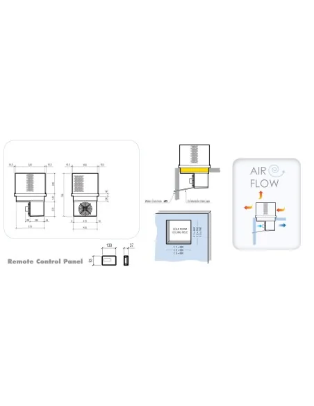 UNITÉ DE PLAFONNIERS TYPE POSITIF 8,2-14,1 M3