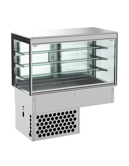 DROP-IN VITRINE CUBIQUE RÉFRIGÉRÉE - FERMÉ 3/1